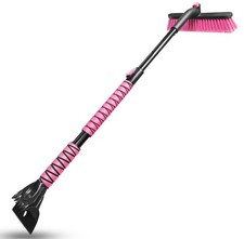 44 Inch Snow Brush for SUV, Ice Scraper for Car Windshield - Pink