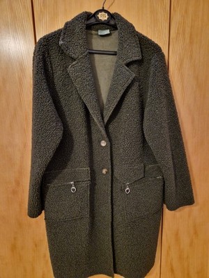 C.A.R.O.  Grüner Kuschel Damenmantel XL Brustumfang  62cm