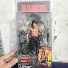 NECA Figure First Blood John J Rambo PVC Action Figure Collectible Model