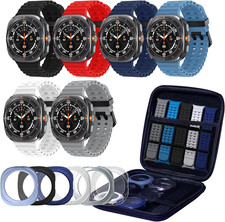 6 Pack Marine Silicone Band for Samsung Galaxy Watch Ultra Bands 47Mm Men/Women,
