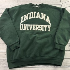 VTG Indiana Hoosiers Crewneck Sweatshirt Men's XL Green Fruit of the Loom Super