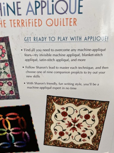 Machine Applique for the Terrified Quilter Paperback Sharon Peder *NEW* - Picture 5 of 5