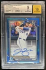 2024 Bowman Draft Jac Caglianone Chrome Auto Blue Refractor 1st #/150 BGS 9/10