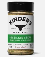 New Sealed Kinder's Brazilian Steakhouse Seasoning 8 Ounce  Best By 2/19/2028