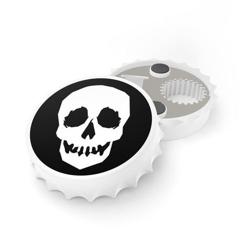Skull Bottle Opener Magnet Unique Collectible Kitchen Tools Refrigerator - Picture 4 of 5