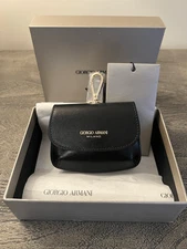Giorgio Armani La Prima Palmellato Leather Mini Charm Bag