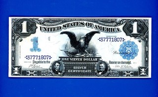 1899 $1 BLACK EAGLE SILVER CERTIFICATE BEAUTIFUL CONDITION FR236 RAREDATE OVER #