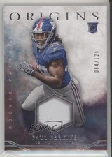 2016 Panini Origins Rookie Patch 84/125 Paul Perkins #RP-PP Patch 9l4