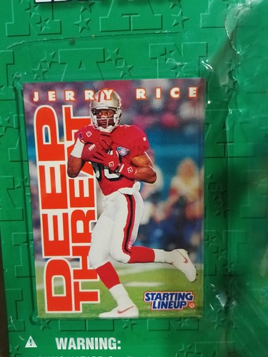 ๐ 1996 Kenner Starting Lineup NFL JERRY RICE San Fran 49ers Toy Figure +Card - Picture 6 of 19
