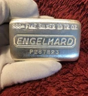 Engelhard 10oz Silver Bar ~ FREE SHIPPING !  My #243