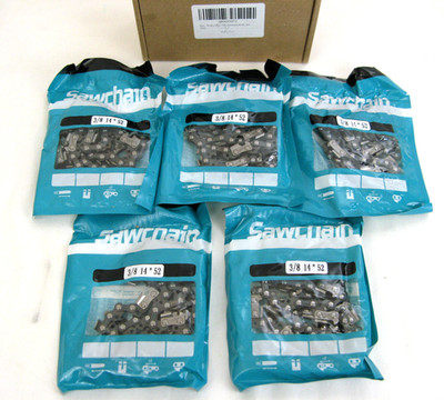 Five Pack 14'' 3/8 52DL Saw Chains Tinciny SMX Sawchains NEW