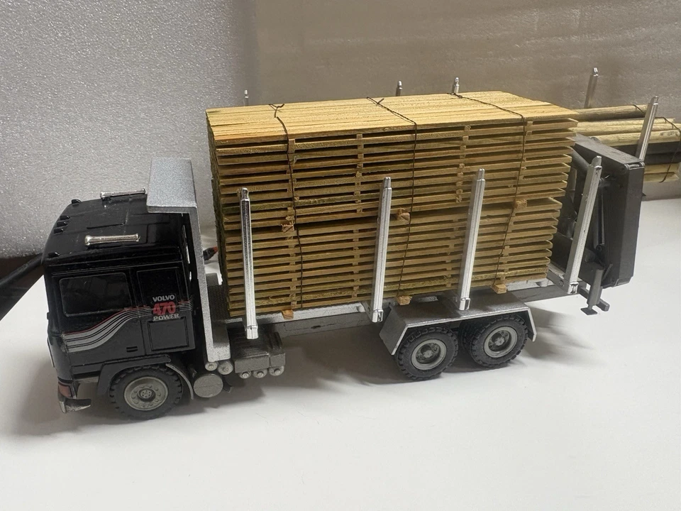 Conrad Models Mercedes Palfinger Crane  Wood Truck And Pup Trailer - Image 2 of 4