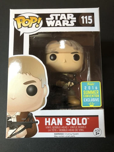 Han Solo Star Wars Funko Pop #115 2016 Summer Convention Exclusive c