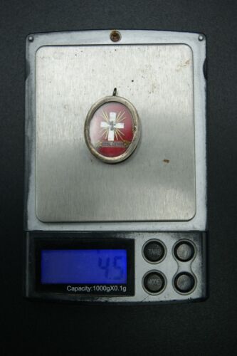 † 19TH DNJC TRUE CROSS 1 RELIC STERLING RELIQUARY CASE WAXSEAL STAMP FRANCE † - Picture 24 of 24