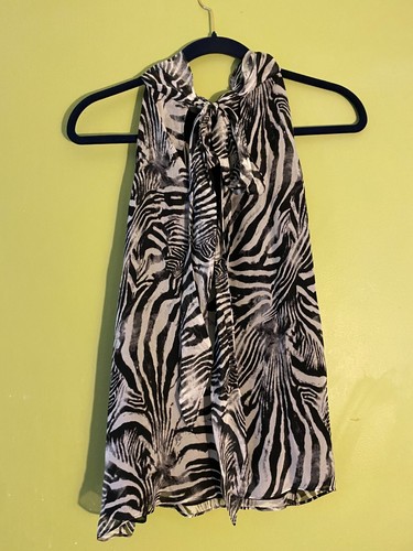 Top de mujer Ramy Brook cebra lori color talla SM Y MED cuello de tortuga gi3 - Imagen 3 de 11