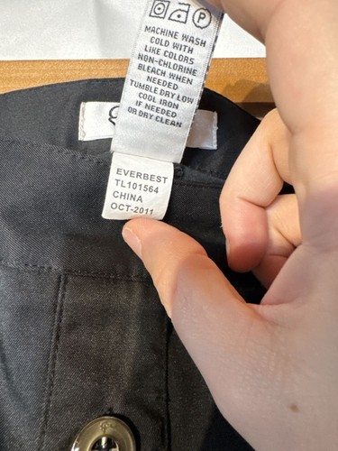 Gymshark Damen Athleisure schwarz Knopfleiste Skort Größe 8 - Bild 9 von 12