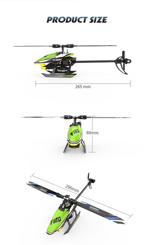 YXZNRC F120 3D 2.4G 6CH 6-Axis Gyro Direct Drive Flybarless RC RTF Helicopter - Picture 10 of 28