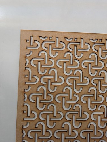 Holzgitter 6 mm stark MDF Dekorplatte für Heizkörperabdeckungen, PB5 Muster - Bild 4 von 5