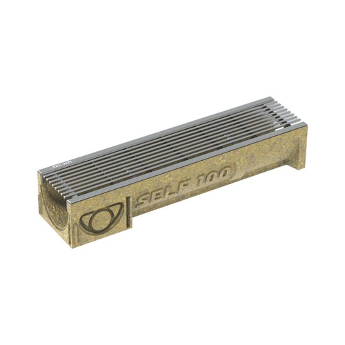 ANRIN SELF 100 SMART drainage system longitudinal profile grate stainless steel - Picture 2 of 5