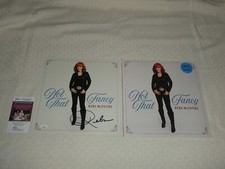 Reba McEntire Signed Not That Fancy LP Insert + Blue Album JSA #AN96721 Record
