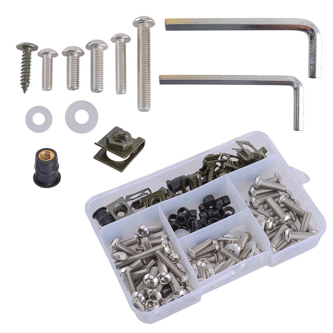 Fairing Bodywork Screw Clip Washer Set Fit for Kawasaki