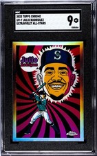 2023 Topps Chrome UV-7 Julio Rodriguez ULTRAVIOLET ALL-STARS SGC 9 MINT