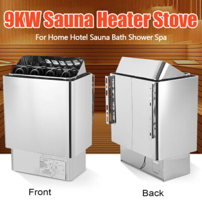 6/9kw Sauna Heater Electric Stove Dry Equipment w/External Controller Sauna Room