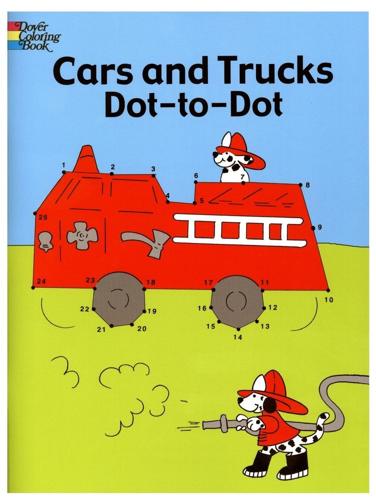 Dover Cars and Trucks Dot-To-Dot - Cars and Trucks Dot-To-Dot