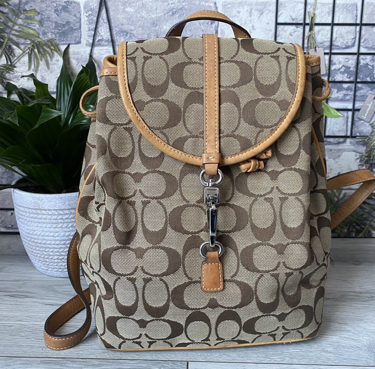 coach backpack monogram