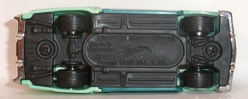LOOSE 2024 HOT WHEELS 1:64 SEAFOAM GREEN HIROHATA MERC CH WHEEL SWAP REAL RIDERS - Picture 9 of 9