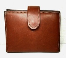 McKinley Brown Leather Card Pouch Wallet Made In USA - Distressed