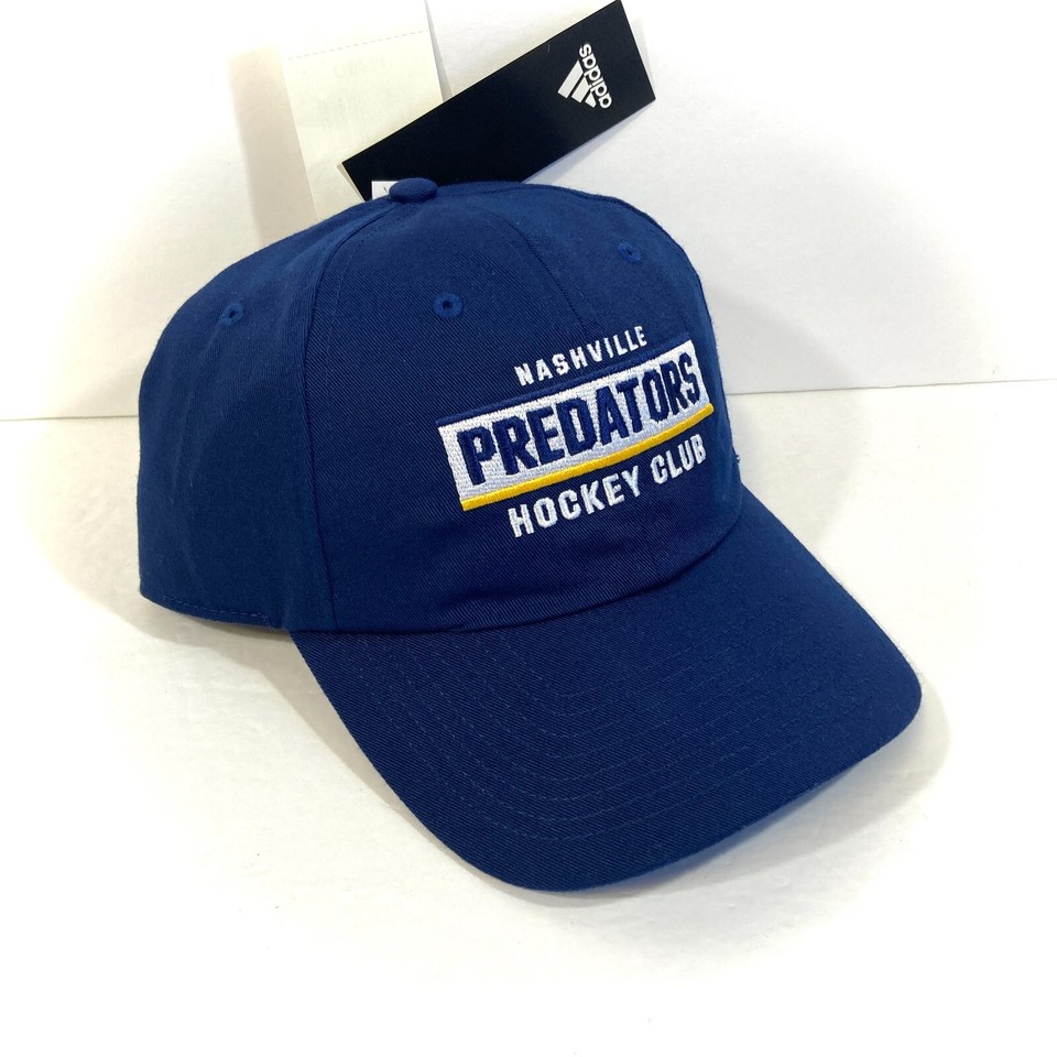 NASHVILLE PREDATORS DAD HAT navy blue ADIDAS relaxed hockey MENS ADULT ...