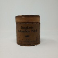 Vintage Daugherty Automobile Polish Container