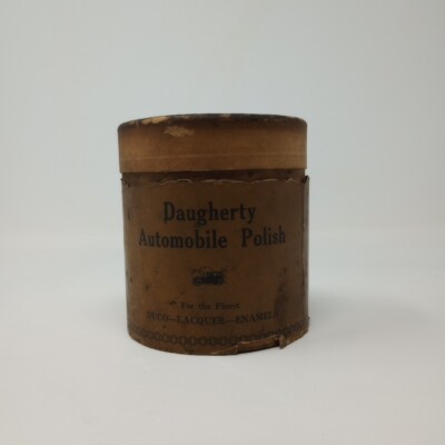 Vintage Daugherty Automobile Polish Container