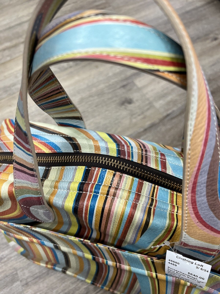 Paul Smith Multicolor Leather Swirl Shoulder Bag large | eBay
