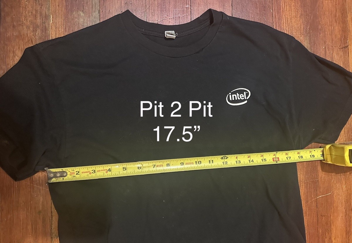 Intel Inside T shirt Core i7 6th Gen Processor Double Sided Size