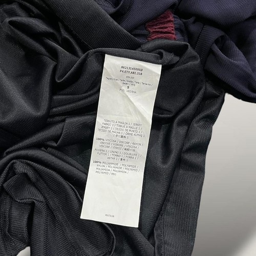 Max & Co Maxi Abito Lungo Formale Prom 100% Viscosa Viola Scuro Taglia S Linea A - Foto 8 di 8