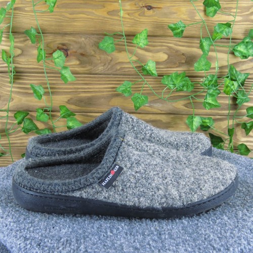 Haflinger Damen Pantolette grau Wolle Gr. 43 Medium leicht getragen 2025 - Bild 3 von 6