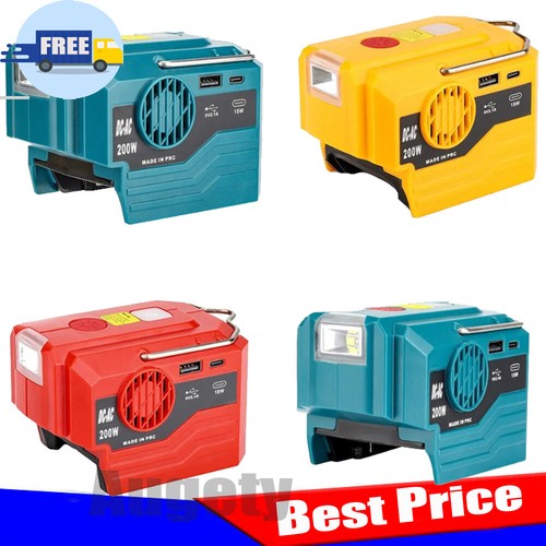 200W Wechselrichter Für Makita Akkus - Mit 230V Steckdose & USB-Anschlüssen