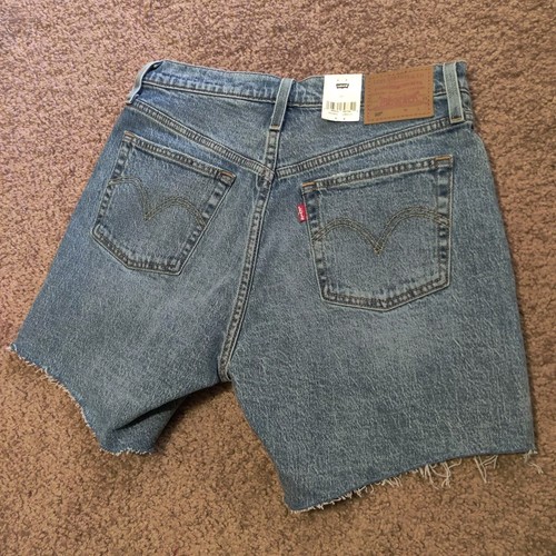 NWT Levi's 501 Premium Shorts Size 29 High Rise Denim Distressed - Picture 5 of 9