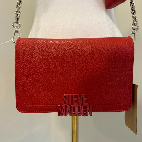 Neu mit Etikett Steve Madden Chevy Umhängetasche & Clutch rot BCARA 193624596001 - Bild 2 von 11