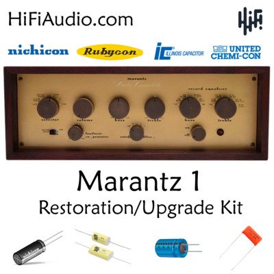 Marantz model 1 preamp capacitor restoration recap repair service rebuild kit