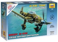 Junkers Ju-87 B2 Deutscher Sturzkampfbomber 1:72 Plastikmodellbausatz Zvezda