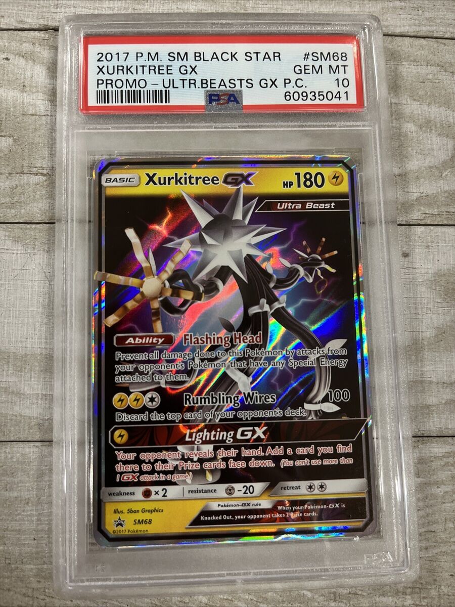 PSA 10 2017 P.M. SM Black Star Xurkitree GX Promo-Ultr PSA 10 2017 P.M. SM Black Star Xurkitree GX Promo-Ultr