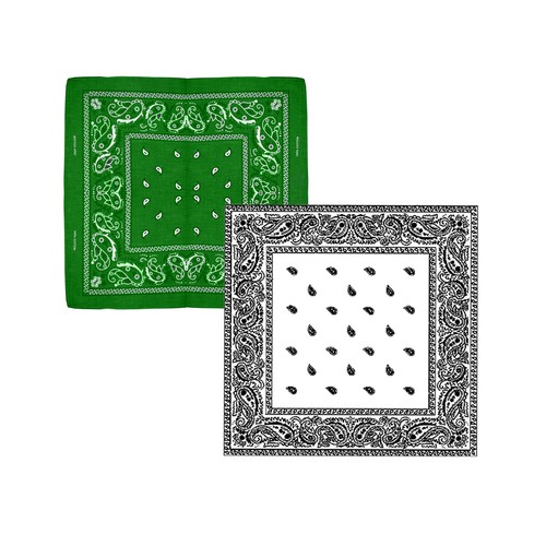 Bandana Neckerchief De Algodón Con Patrón Retro Alternativo Para Cubrir La Cara - Imagen 49 de 71