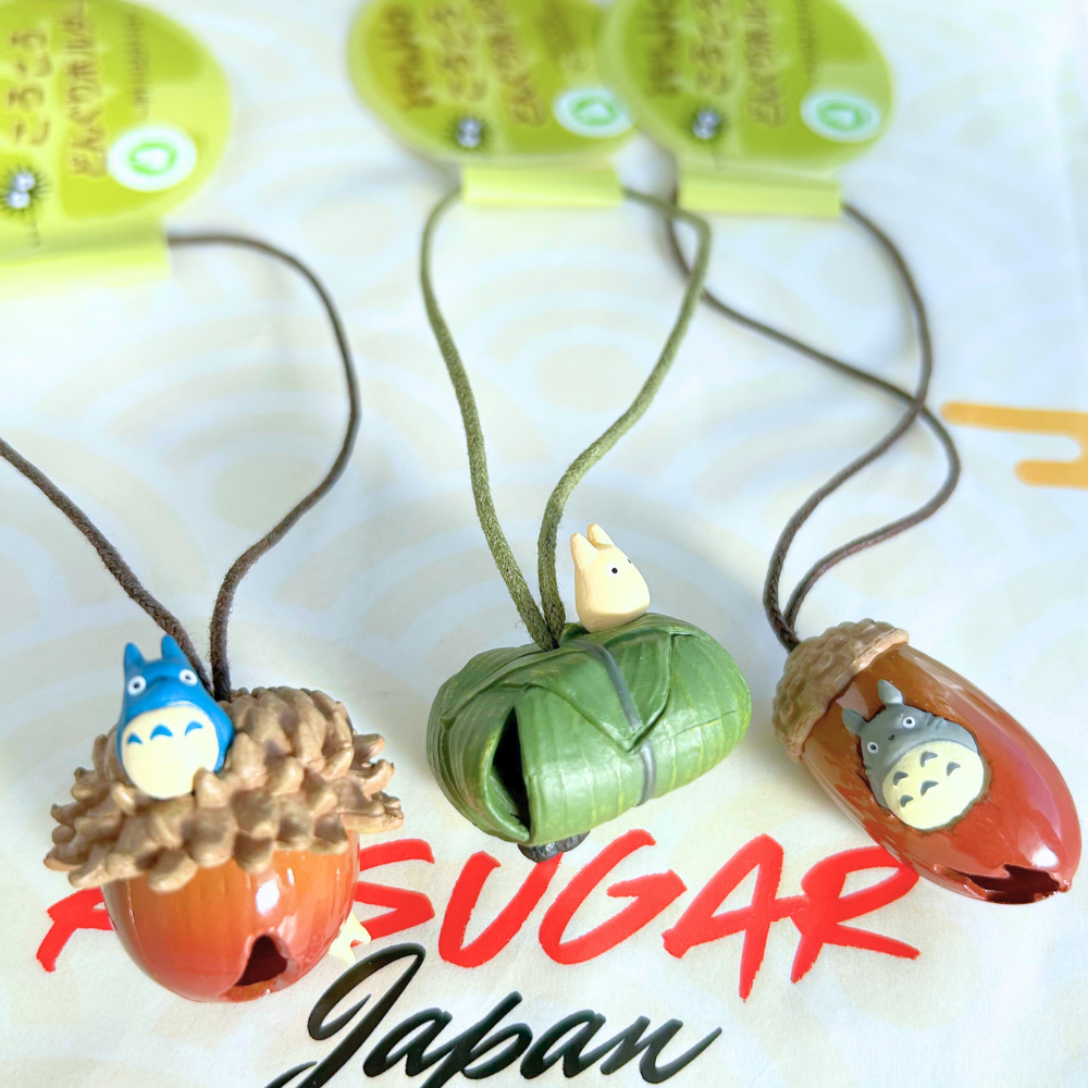 3 Set My Neighbor Totoro Rolling Acorn Keychain Charm Series fm