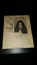 Cher Train Of Thought Rare Original Promo Poster Ad Framed!