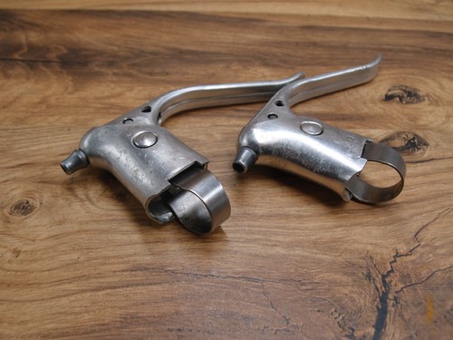 1980's vintage brake levers Weinmann drilled for road bike - Picture 10 of 10