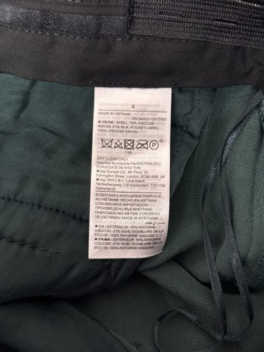 New Banana Republic Pants 4 Womens Norte Silk Velvet Relax Trouser Emerald Green - Picture 7 of 7