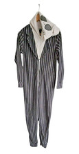 Disney Tim Burton's The Nightmare Before Christmas One Piece Full Zip Pajamas S